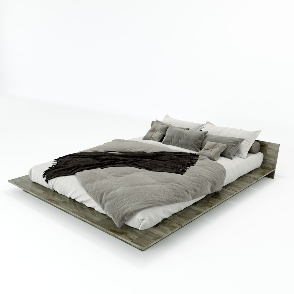 giường ngủ Japa kiểu nhật gỗ cao su
