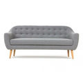 SF38004- Sofa băng đơn giản nệm vải cao cấp xám lông chuột (190 x 80 x 75 cm )