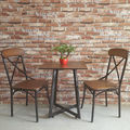 Bàn ghế cafe gỗ cao su vân gỗ sồi