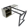 SFKC106 - Chân bàn giám đốc gác tủ sắt hộp lắp ráp chữ K