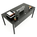 SFUC002 - Bàn làm việc giám đốc gỗ cao su chân chữ U lắp ráp