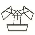 SFRT121 - Chân bàn cụm 3 chỗ sắt 25x50 lắp ráp hình chữ nhật