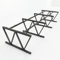 SFVC123 - Chân bàn cụm 6 chỗ sắt 25x50 lắp ráp chữ V