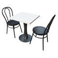 CBCF010 - Bộ bàn cafe chân sắt hoa văn và ghế sắt