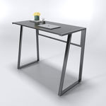 SFBD004- Bàn làm việc đứng gỗ cao su chân sắt hình thang cao 105cm