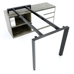 SFTA106 - Chân bàn giám đốc gác tủ sắt tam giác lắp ráp