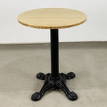 SFBCF035 - Bàn cafe gỗ TRE tròn 60cm chân gang đúc