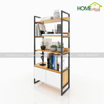 Kệ tủ gỗ trang trí 4 tầng hiện đại - SFKS027