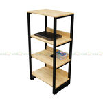Kệ sách gỗ 4 tầng khung sắt nhỏ gọn - SFKS030
