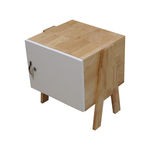 SFTDG007 - Tủ đầu giường Mini gỗ cao su 1 cánh chân chữ A nhiều màu