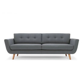 SF38002- Sofa băng đơn giản nệm vải cao cấp nâu đen