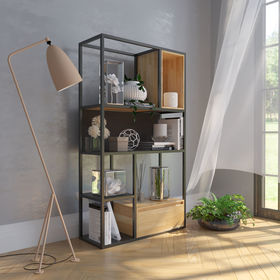 Kệ sách trang trí hiện đại SFKS006