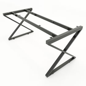 SFXC103 - Chân bàn họp nhỏ sắt 25x50 lắp ráp chữ X