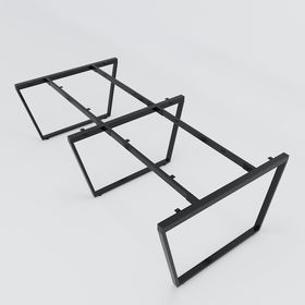SFMC122 - Chân bàn cụm 4 chỗ sắt 25x50 lắp ráp chữ M
