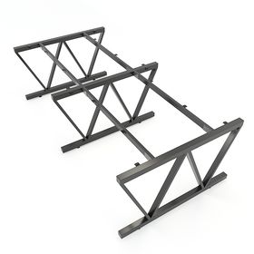 SFMC122 - Chân bàn cụm 4 chỗ sắt 25x50 lắp ráp chữ M