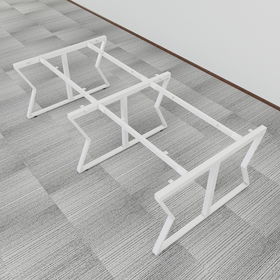 SFMC122 - Chân bàn cụm 4 chỗ sắt 25x50 lắp ráp chữ M