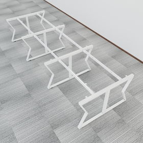 SFMC123 - Chân bàn cụm 6 chỗ sắt 25x50 lắp ráp chữ M