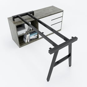 SFAC106 - Chân bàn giám đốc gác tủ sắt hộp lắp ráp chữ A