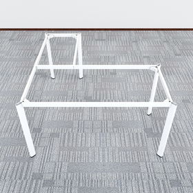 SFOV105 - Chân bàn làm việc góc L sắt Oval lắp ráp