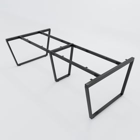 SFTC104 - Chân bàn họp lớn sắt 25x50 lắp ráp hình thang cân