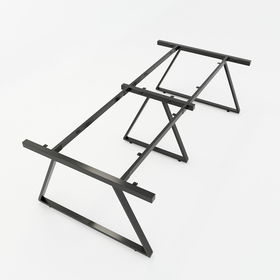 SFTV104 - Chân bàn họp lớn sắt 25x50 lắp ráp hình thang vuông
