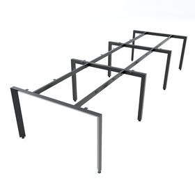 SFTA123 - Chân bàn làm việc cụm 6 chỗ sắt tam giác lắp ráp