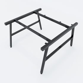 SFAC120 - Chân bàn cụm 2 chỗ sắt 25x50 lắp ráp chữ A