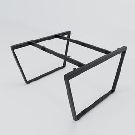 SFTC120 - Chân bàn cụm 2 chỗ sắt 25x50 lắp ráp hình thang cân