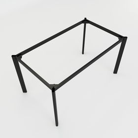 SFOV102 - Chân bàn giám đốc sắt Oval lắp ráp