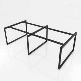SFTV122 - Chân bàn cụm 4 chỗ sắt 25x50 lắp ráp hình thang vuông