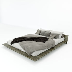 SFGN014 - Giường ngủ đôi gỗ cao su JAPA