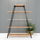 Kệ khung sắt chữ A 5 tầng gỗ cao su (120x35x160cm) - SFKS021
