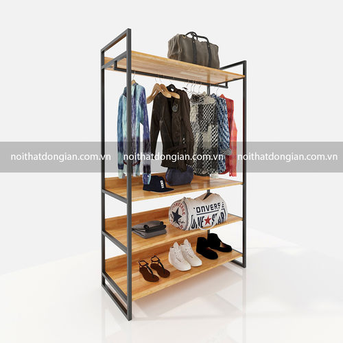 SFKQA002 - Kệ treo quần áo 4 tầng để đồ 1 hàng treo