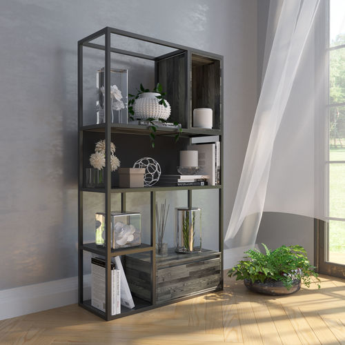 Kệ sách trang trí hiện đại SFKS006
