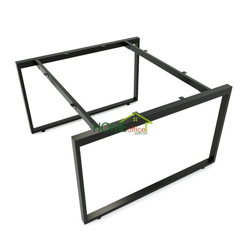 Chân bàn cụm 2 người 120x120cm chân sắt lắp ráp