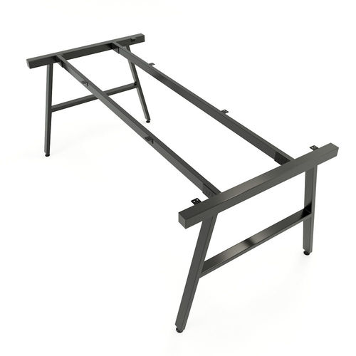 SFAC009 - Bàn họp nhỏ gỗ cao su hệ 2 chân sắt chữ A