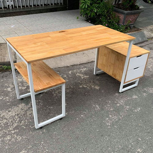 SFBHK001- Bàn làm việc kết hợp hộc kéo và kệ (60x120x75cm)