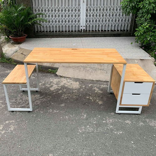 SFBHK001- Bàn làm việc kết hợp hộc kéo và kệ (60x120x75cm)