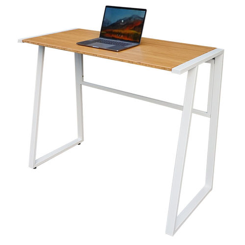 SFBD002- Bàn làm việc đứng gỗ TRE ÉP chân sắt hình thang cao 105cm