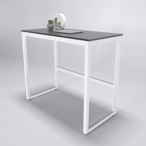 SFBD005- Bàn làm việc đứng gỗ cao su chân sắt chữ nhật cao 105cm