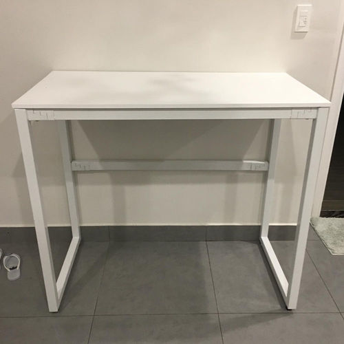 SFBD005- Bàn làm việc đứng gỗ cao su chân sắt chữ nhật cao 105cm