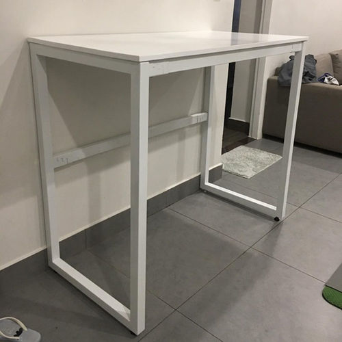 SFBD005- Bàn làm việc đứng gỗ cao su chân sắt chữ nhật cao 105cm