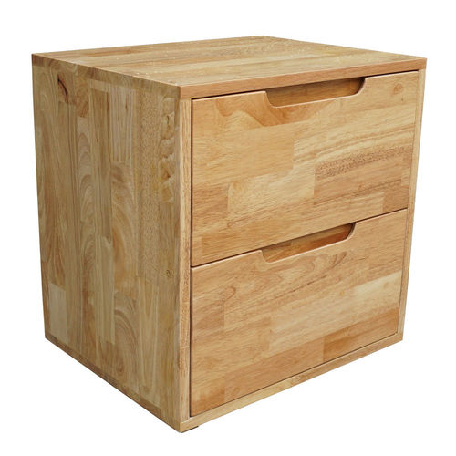 SFTDG006- Tủ đầu giường 2 hộc kéo gỗ cao su 50x40x50cm