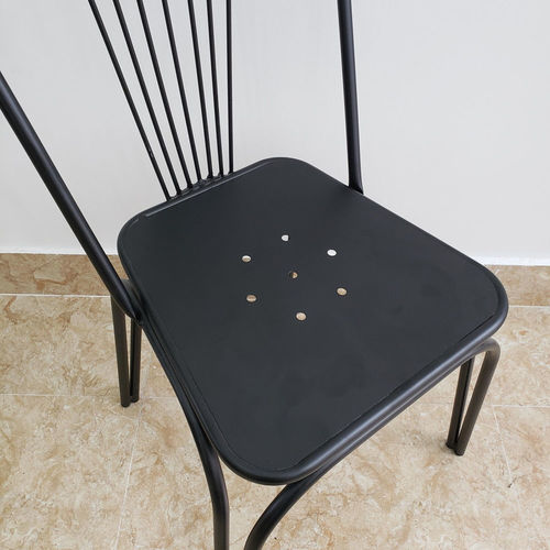 GCF005 - Ghế Cafe ghế ăn sắt sơn tĩnh điện có lưng tựa