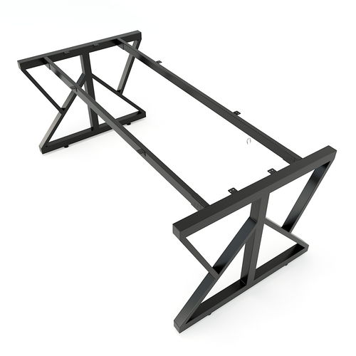 SFKC103 - Chân bàn họp nhỏ sắt 25x50 lắp ráp chữ K