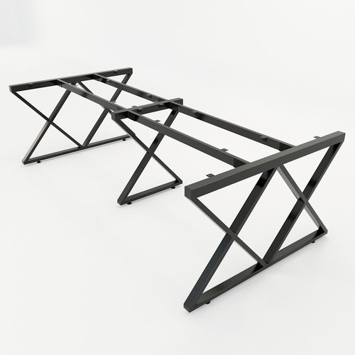 SFXC104 - Chân bàn họp lớn sắt 25x50 lắp ráp chữ X