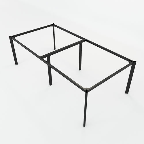 SFOV122 - Chân bàn cụm 4 chỗ sắt Oval lắp ráp