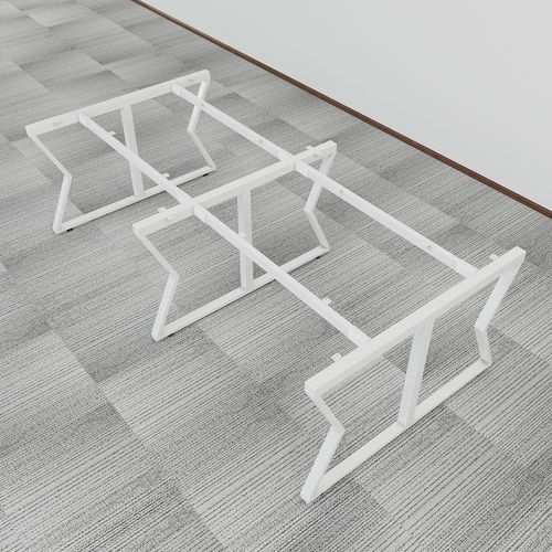 SFMC122 - Chân bàn cụm 4 chỗ sắt 25x50 lắp ráp chữ M