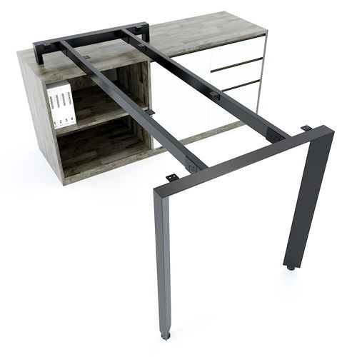SFTA106 - Chân bàn giám đốc gác tủ sắt tam giác lắp ráp