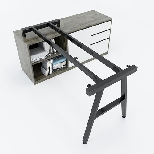 SFAC106 - Chân bàn giám đốc gác tủ sắt hộp lắp ráp chữ A